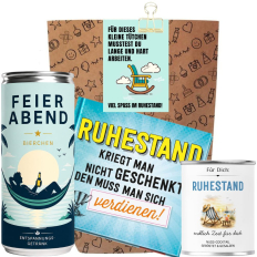 Geschenktüte Ruhestand – „Viel Spaß!“ (Set 6)