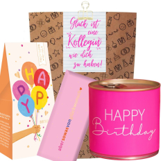 Geschenktüte „Glück ist eine Kollegin wie dich zu haben!“ (Set 3)