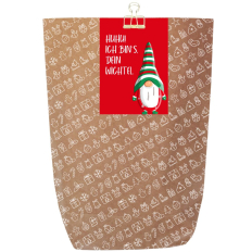 Geschenktüte für Wichtelgeschenk "Huhu! Ich bin`s dein Wichtel" - zum Befüllen