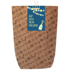 Geschenktüte AUF DICH MEIN FREUND! - zum Befüllen
