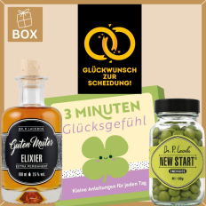 Geschenkbox Scheidung – Lustiges Geschenk „Glückwunsch zur Scheidung!“ (Set 2)