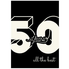 Minicard 50. Geburtstag „50 Years“