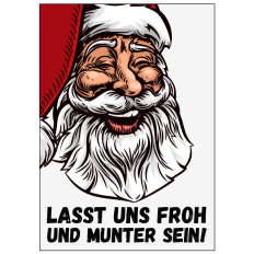 Minicard für Weihnachten „Lasst uns froh und munter sein!“