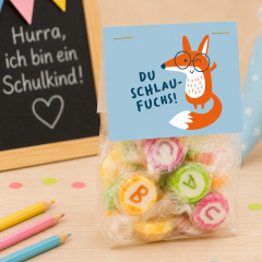 ABC Bonbons zur Einschulung „Du Schlaufuchs"