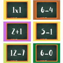 Adventskalender Zahlen 1 - 24 GFF RECHENAUFGABEN
