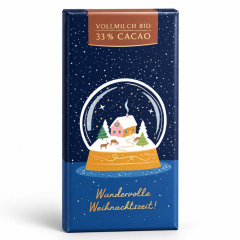 Bio-Schokolade 80g Weihnachten „Wundervolle Weihnachtszeit