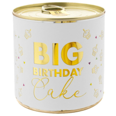 Cancake – Kuchen in der Dose „Big Birthday Cake“ – white (Brownie)