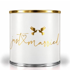 Cancake zur Hochzeit “Just Married“ (Marmorkuchen)