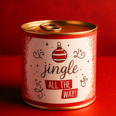 Cancake – Kuchen in der Dose „Jingle all the way“ (Schwarzwälder Kirsch)
