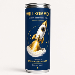 Dose Energy Drink Willkommen – für einen erfolgreichen Start