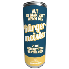 Geschenktüte zum Geburtstag – Lustiges Geburtstagsgeschenk „It’s too late“ (Set 3)