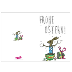 Personalisierbare Grußkarte FROHE OSTERN - A5 Ramiro