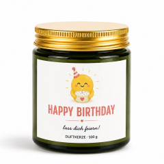 Duftkerze Herzenbotschaften – Happy Birthday