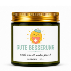Duftkerze Herzbotschaften – Gute Besserung