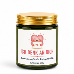 Duftkerze Herzbotschaften – Ich denk an dich