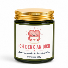 Duftkerze Herzbotschaften – Ich denk an dich