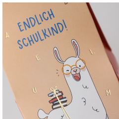 Fruchtgummi Herzen ENDLICH SCHULKIND! - Alpaka