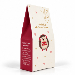 Fruchtgummi Herzen „Fröhliche Weihnachten“ (Igel)
