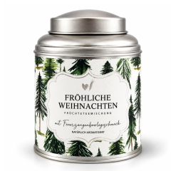 Früchteteemischung in schöner Blechdose „Fröhliche Weihnachten“