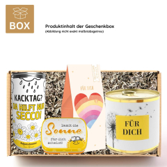 Geschenkbox zur Aufmunterung - Ich denk an dich! (Set 2)