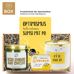 Geschenkbox zur Aufmunterung - Kleiner Sorgenfresser (Set 1)