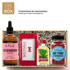Geschenkbox zum 50. Geburtstag – Lustiges Überlebenspaket (Set 3)