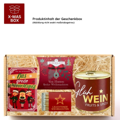 Gefüllte Geschenkbox Weihnachten – Ausgefallenes Weihnachtsgeschenk (Schneekugel – Set 7)