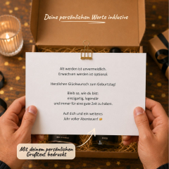 Geschenkbox zum Geburtstag „Alles Gute Bruder!“ (Set 1)
