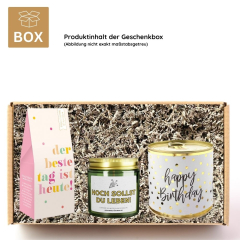 Geschenkbox Geburtstag – Geburtstagsgeschenk „Das beste Alter ist jetzt!“ (Set 2)