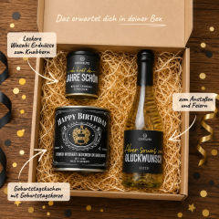 Geschenkbox zum Geburtstag „Glückwunsch!“ (Set 1)