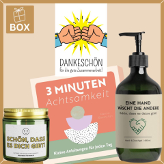 Geschenkbox Mitarbeitergeschenk „Dankeschön für die gute Zusammenarbeit“ (Set 4)