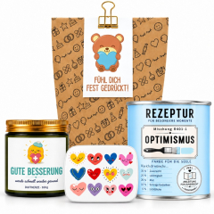 Geschenktüte Aufmunterung – Fühl dich fest gedrückt! (Set 7)
