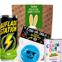 Geschenktüte lustige Aufmunterung „Hold the ears stiff!“ (Set 16)