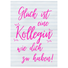 Geschenktüte GLÜCK IST - KOLLEGIN - zum Befüllen