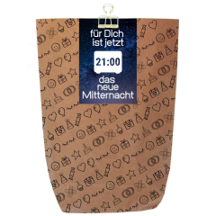 Geschenktüte 21:00 DAS NEUE MITTERNACHT - zum Befüllen