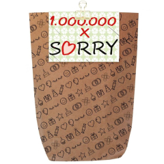 Geschenktüte Entschuldigung – Geschenkverpackung „Sorry“ - zum Befüllen