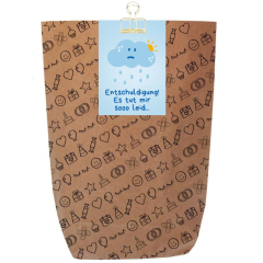 Geschenktüte ENTSCHULDIGUNG! - zum Befüllen