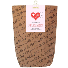 Geschenktüte FÜR DIE BESTE PFLEGERIN - zum Befüllen