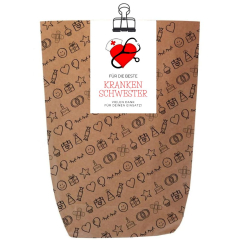 Geschenktüte FÜR DIE BESTE KRANKENSCHWESTER - zum Befüllen