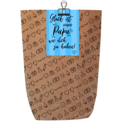 Geschenktüte GLÜCK IST - PAPA - zum Befüllen