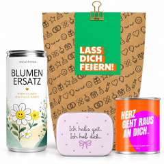 Geschenktüte zum Geburtstag – Geschenkset „Lass dich feiern!“ (Set 8)