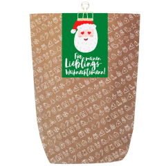 Geschenktüte X-MAS ICON LIEBLINGSWEIHNACHTSMANN - zum Befüllen