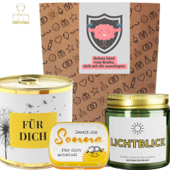 Geschenktüte Gute Besserung – Geschenk für Krebspatienten „Schön blöd vom Krebs“ (Set 2)