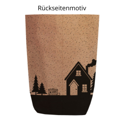 Geschenktüte X-MAS WALD - Größe L