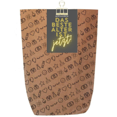 Geschenktüte DAS BESTE ALTER IST JETZT! - zum Befüllen