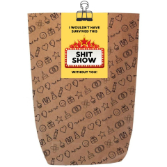 Geschenktüte lustiges Kollegengeschenk „Shit Show“ (Set 4)