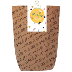 Geschenktüte zum Geburtstag - „Happy Birthday to you!“ - zum Befüllen