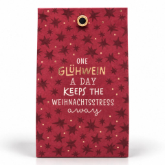 Glühwein-Bonbons „One Glühwein a day keeps the Weihnachtsstress away“