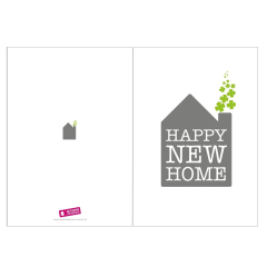 Personalisierbare Grußkarte HAPPY NEW HOME