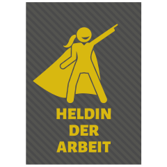 Geschenktüte HELDIN DER ARBEIT - zum Befüllen